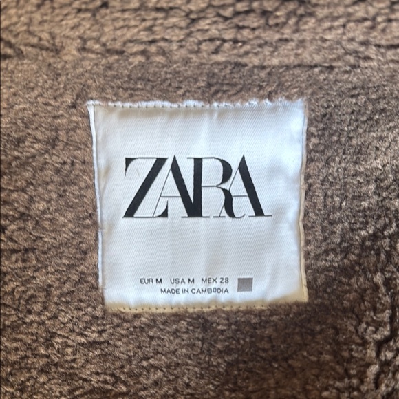 Brown Shearling Women's Jacket - Picture 2 of 8